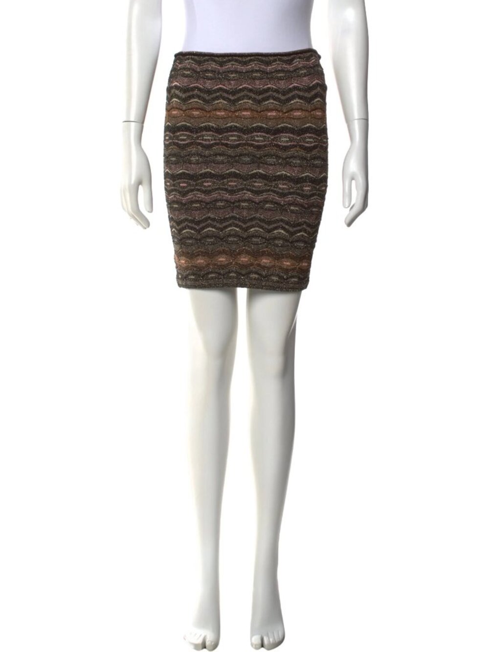 M Missoni Striped Mini Skirt Medium